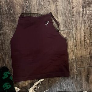 Burgundy Gymshark Sleeveless Top